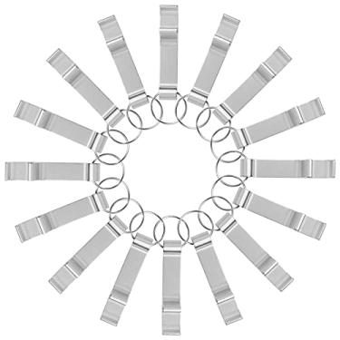 Imagem de cnomg 16 peças de abridor de garrafa de metal, chaveiro dividido em alumínio, barra de garra, abridor de garrafa de cerveja (prata)