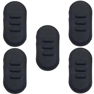 Imagem de 5 peças de substituição de botão de lançamento PTT preto para Motorola A10 A12 XTNI CP110 EP150 A9D rádio walkie talkie acessórios de reparo acessório de peça de reposição