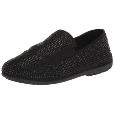 Imagem de Steve Madden Mocassim infantil unissex Acaviar, Preto, 1 Wide Little Kid