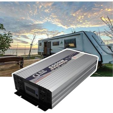 Imagem de Inversor De Onda Senoidal Pura, Visor Digital - Soquete Universal Duplo, Alta PotêNcia, Cc 12v/24v/48v/60v Para Conversor De TensãO Ca 110v/220v, Soquete Universal Duplo,8000W-24Vto220V