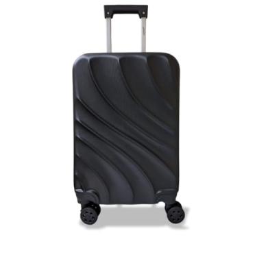 Imagem de MALA DE BORDO PEQUENA PARA VIAGEM ABS CRUZEIRO SALTO 132 CADEADO INTEGRADO RODAS GIRO 360º PRETA