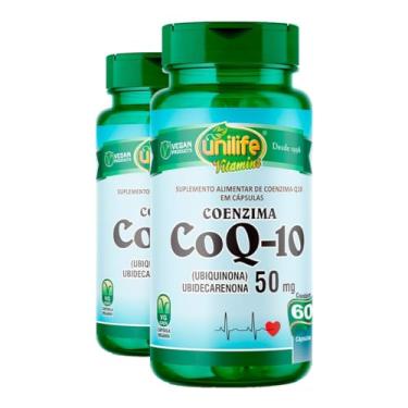 Imagem de Co-enzima CoQ-10 Ubiquinona 50mg Unilife 60 Cápsulas 2un