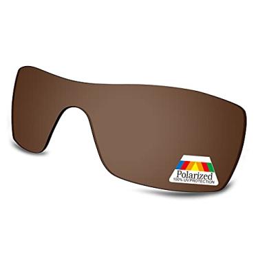 Imagem de Bwake Lentes de reposição polarizadas para óculos de sol Oakley Turbine Rotor OO9307 - marrom canela