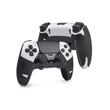 Imagem de TALONGAMES Controller Grips Compatible with PlayStation 5 DualSense Edge, Anti-Slip, Sweat-Absorbent, Textured Skin kit, for PS5 Controllers Handle Grips, Buttons, Triggers, D-pad (Classic - Black)