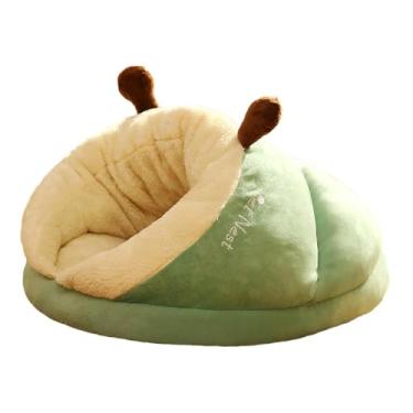 Imagem de Generic Gato cabana saco de dormir cama de gato anti deslizamento inferior quente caverna pequeno de cachorro gato cama de cachorro pequeno para, Verde, eu
