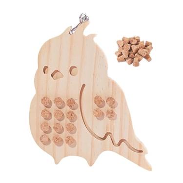 Imagem de IEUDNS Brinquedo de mascar pássaros, brinquedo de roer, diversão, jogar, gaiola de pássaros, brinquedo de suspensão, quebra-cabeça de para, formato de pintinho