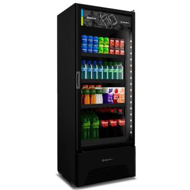 Imagem de Expositor De Bebidas All Black Vb52ah Metalfrio Refrigerador 557 Litros Preto 220v
