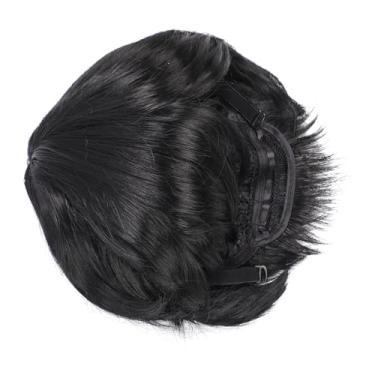 Imagem de Peruca Masculina, Peruca de Cabelo Curto Sintético Elegante, Peruca Respirável para Estudantes, Com Sensação Suave Realista, Aparência Elegante, Material de Fibra de Alta (Fio de
