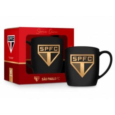 Imagem de Caneca São Paulo de Porcelana Série Ouro - 300ml