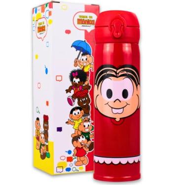 Imagem de Garrafa Térmica Squeeze 400ml Turma Da Mônica Cebolinha Cascão Magali Sansão Dalila Oficial (MÔNICA)