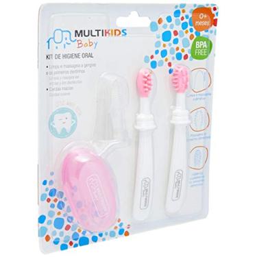 Imagem de Multikids Baby BB244, Kit Higiene Oral 3 Estágios, Rosa