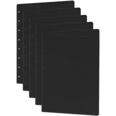 Imagem de Eleven Discs Capas de poliéster pretas para caderno Discbound (conjunto com 5)