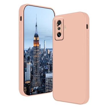 Imagem de Wousunly Compatível com Xiaomi Poco F4 GT capa de silicone líquido verde escuro, macio toque suave Xiaomi Poco F4 GT capa fina à prova de choque (camélia)
