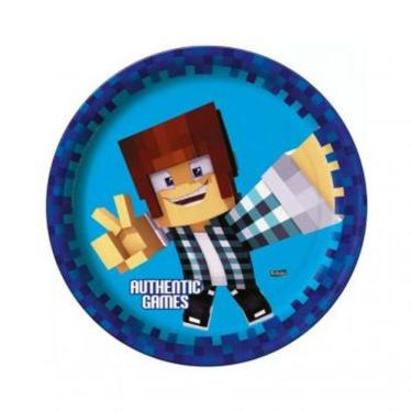 Imagem de Prato Papel Authentic Games C/8 Festcolor