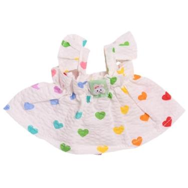 Imagem de Milageto Roupas de boneca de pelúcia de 20 cm, suprimentos para decoração, brincadeira de faz de conta, roupas de boneca criativas e elegantes, roupas de pato, Coelhinho