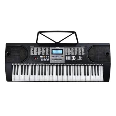 Imagem de Teclado Musical Voik VTM-3000 61 Teclas 255 Timbres 255 Ritmos 24 Músicas Demo Com 2 Alto Falantes e Microfone Perfeita Para Estudantes Iniciantes Cor Preto Bivolt 110v/220v