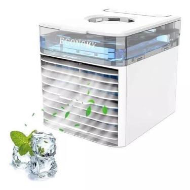 Imagem de Mini Ar Condicionado Ventilador Mesa Escritorio Sala Usb Ultra Air Coo
