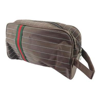 Imagem de Bolsa Nécessaire De Maquiagem Para Acessórios - Aliança, Marrom