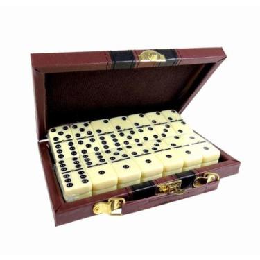 Imagem de Jogo de Dominó na Maleta Estojo com 28 Peças tipo Osso Western