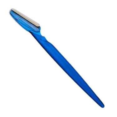 Imagem de Navalha Para Sobrancelha Com Lâmina Em Aço Inox Marco Boni, Azul