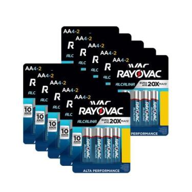 Imagem de 60 Pilhas Alcalina AA Pequena - RAYOVAC
