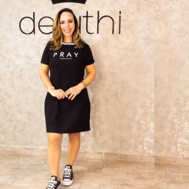 Imagem de Vestido Midi preto pray - DELUTHI, P