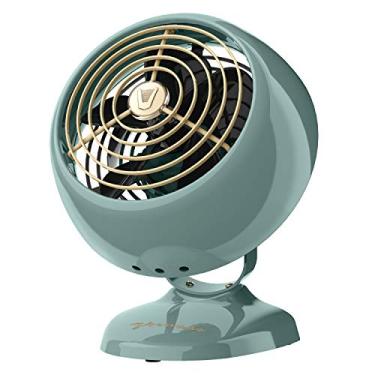 Imagem de Vornado Mini ventilador VFAN, ventilador vintage clássico, circulador de ar de metal retrô, para mesa e cabeceira, 2 velocidades, inclinação ajustável, resfriamento pessoal com fluxo de ar direcionado