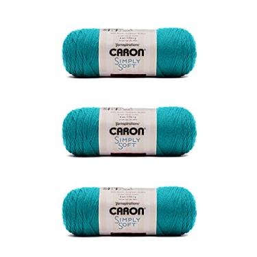 Imagem de Caron Simply Soft Yarn, Blue Mint Brites 3 unidades