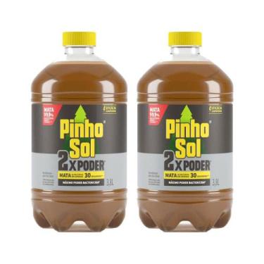 Imagem de Kit com 2 Desinfetante Pinho Sol 2x Poder 3,8L cada