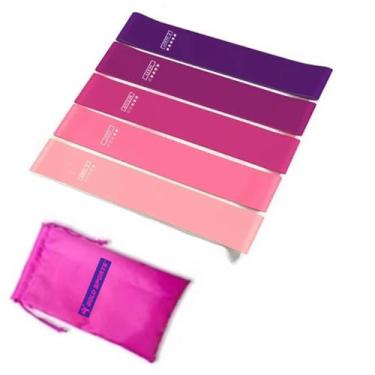 Imagem de Kit Mini Faixa Elástica Gold Sports Super Pro Tamanho:ÚnicoCor:RosaGên