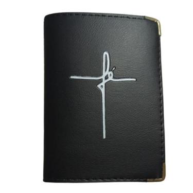 Imagem de Carteira Porta Documento Feminina com Frase - Tesouro Exclusivo, Preto