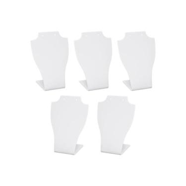Imagem de Expositor de colar e brinco - Branco - 5 unidades - Acrihome Acrílicos