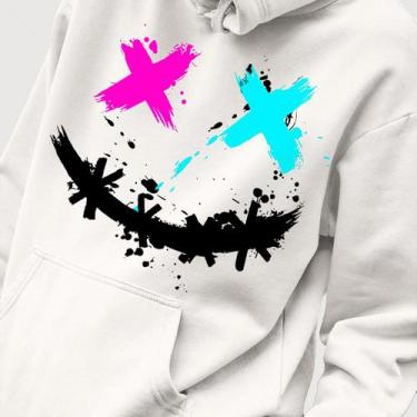 Imagem de Blusa Moletom Genuine Grit Masculina Estampada Algodão 30.1 Emoji X, B