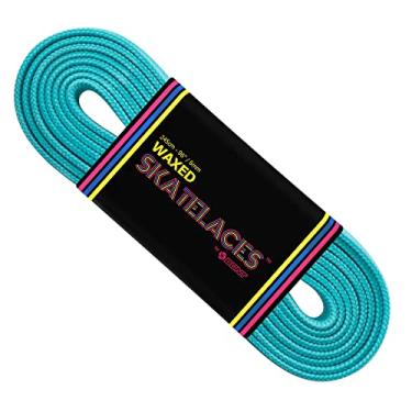 Imagem de Skates Waxed Laces - 6mm & 8mm - 47" 71" 79" 96" 108" - Pool Party Blue (6mm Wide / 108 inch / 275cm)