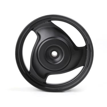 Imagem de Minho Cubo de motocicleta Whell em material de aço de baixo carbono compatível com GY6 chinês 50cc motocicleta scooter Taotao 50ATM peças, freio a tambor traseiro, cor prata