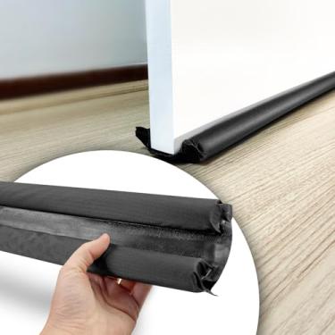 Imagem de Kit 2 Veda Porta Impermeavel Contra Insetos Rolinho Protetor Duplo (80 cm)