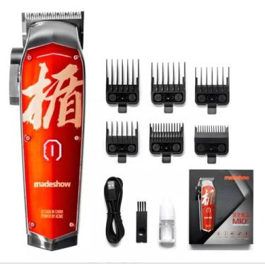 Imagem de Madeshow m10 vermelha máquina de cortar cabelo