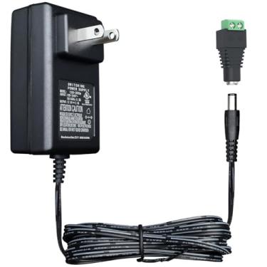 Imagem de Adaptador de fonte de alimentação de 12V 2A, adaptador universal AC 100-240V para DC 12V 2000mA 24W 5,5mm*2,1 mm com conector de cilindro fêmea DC para adaptador de parafuso para fita de luz LED,