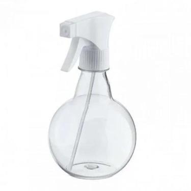 Imagem de Borrifador pulverizador transparente com gatilho válvula 350ml branco 
