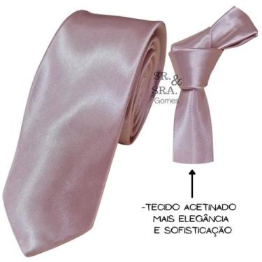 Imagem de Gravata Slim E Semi Slim Modernas Em Cetim Para Padrinhos Alta Qualida