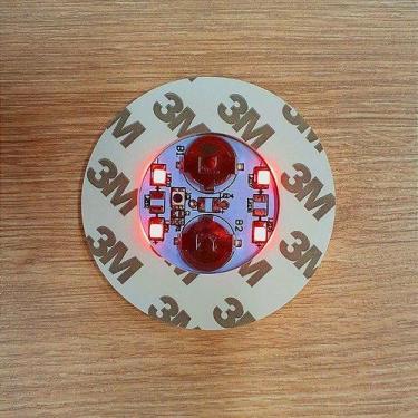 Imagem de Adesivo LED Vermelho Pisca para Copos de Bebidas Drinks Criativos - 1 