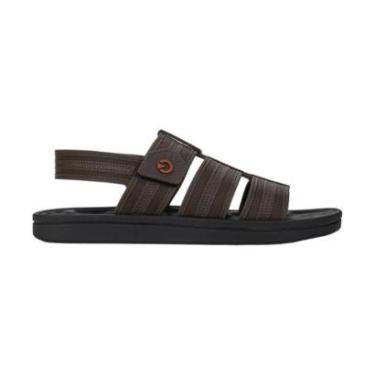 Imagem de Sandália Masculina Cartago Alabama Marrom e Preta - 12478-Masculino