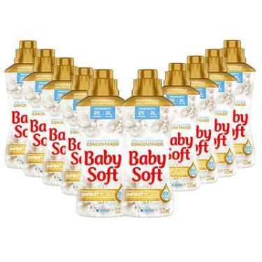 Imagem de Kit 10 Amaciante Concentrado Baby Soft Pureza e Delicadeza 500ml