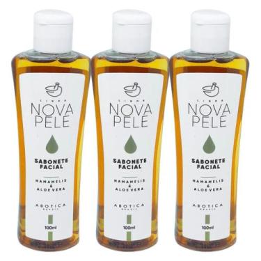 Imagem de Kit Limpeza Facial Profunda Sabonete Líquido Nova Pele - A Botica