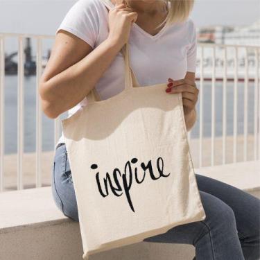 Imagem de Bolsa Ecobag 100% algodão Estampa INSPIRE - CARIOCA MAIS