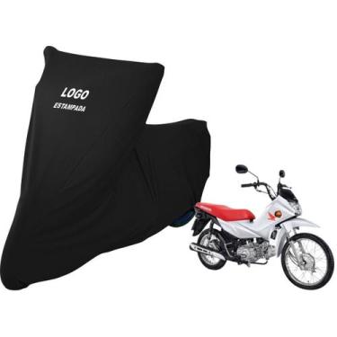 Imagem de Capa Para Cobrir Moto Honda POP 110i Alta Durabilidade - Mz, Preta
