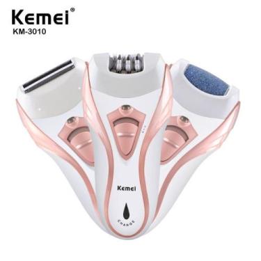 Imagem de Aparelho de depilar aparar pelos do corpo 3 em 1 Bivolt - Kemei