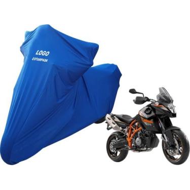 Imagem de Capa Sob Medida De Tecido Para Moto KTM 990 Supermoto - Mz, Azul