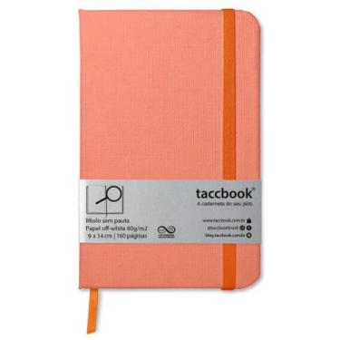 Imagem de Caderneta Sem pauta taccbook Coral 9x14 Ríg.
