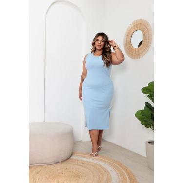 Imagem de Vestido Candy Collor Midi Moda Plus Size Tamanhos Grandes - On.shop, A